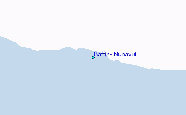 Baffin, Nunavut Tide Station Location Map