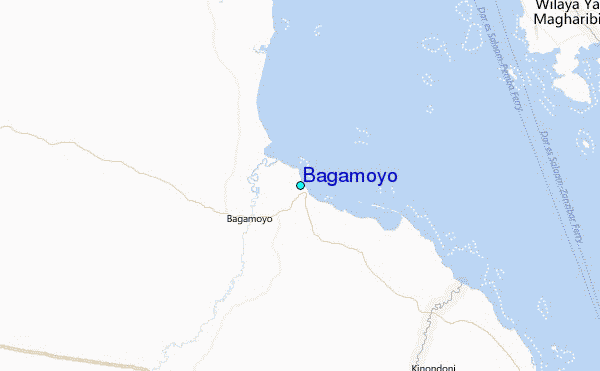 Bagamoyo Tide Station Location Map