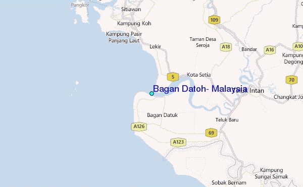 Bagan Datoh, Malaysia Tide Station Location Map