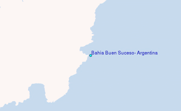 Bahia Buen Suceso, Argentina Tide Station Location Map