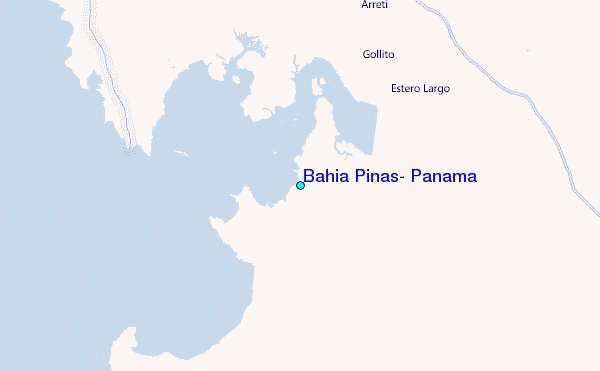 Bahia Pinas, Panama Tide Station Location Map