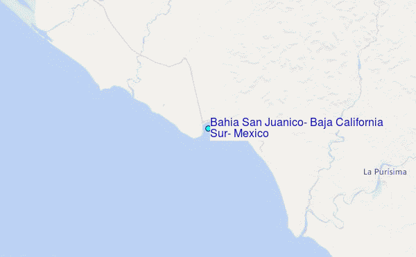 Bahia San Juanico, Baja California Sur, Mexico Tide Station Location Map