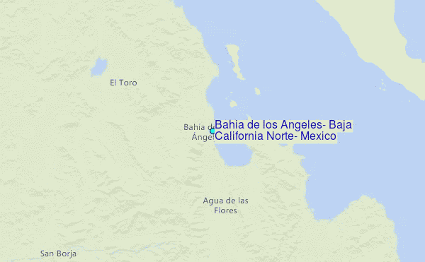 Bahia de los Angeles, Baja California Norte, Mexico Tide Station Location Map