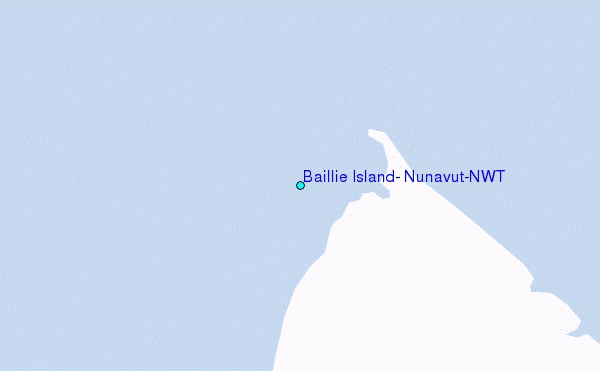 Baillie Island, Nunavut/NWT Tide Station Location Map