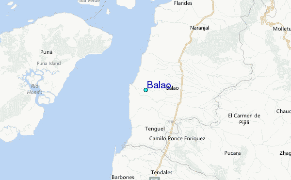 Balao Tide Station Location Map