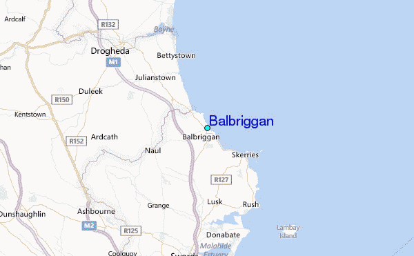 Balbriggan Tide Station Location Map