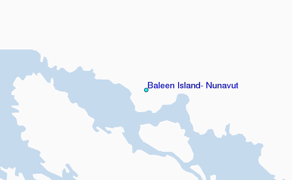 Baleen Island, Nunavut Tide Station Location Map