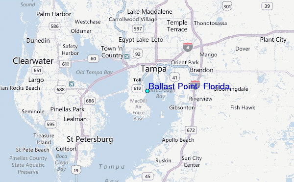 Ballast Point, Florida Tide Station Location Map