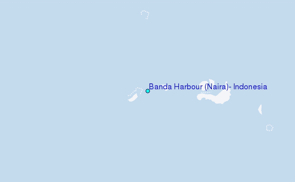 Banda Harbour (Naira), Indonesia Tide Station Location Map