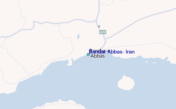 Bandar Abbas, Iran Tide Station Location Map