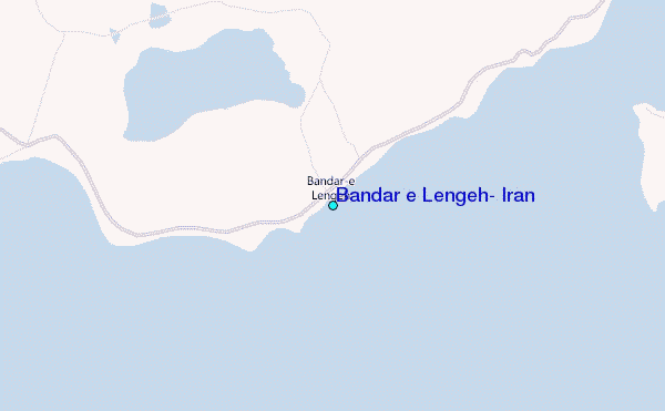 Bandar e Lengeh, Iran Tide Station Location Map