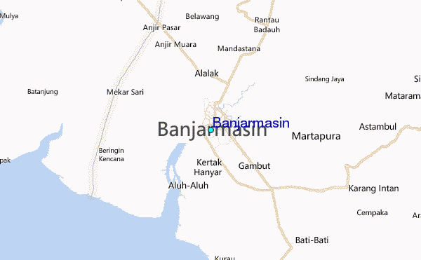 Banjarmasin Tide Station Location Map