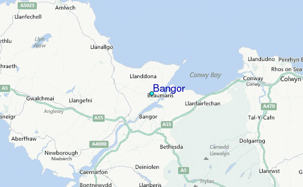 Bangor Tide Station Location Map