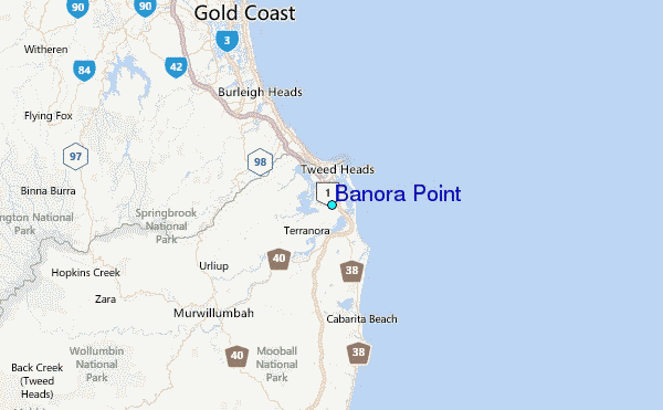 Banora Point Tide Station Location Map