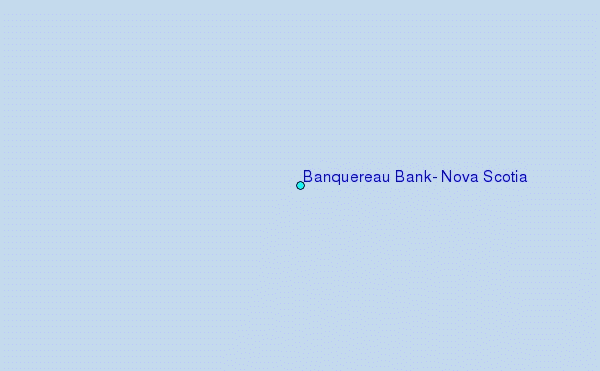 Banquereau Bank, Nova Scotia Tide Station Location Map