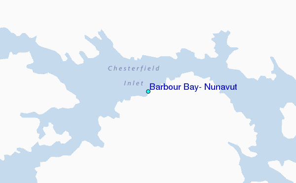Barbour Bay, Nunavut Tide Station Location Map
