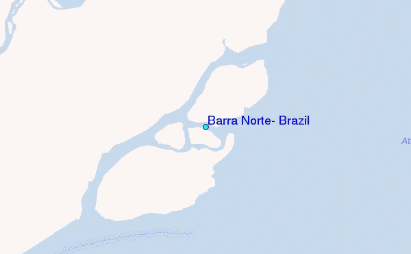 Barra Norte, Brazil Tide Station Location Map