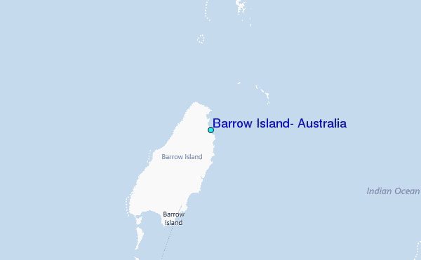 Barrow Island, Australia Tide Station Location Map