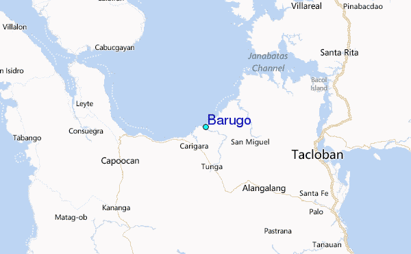 Barugo Tide Station Location Map