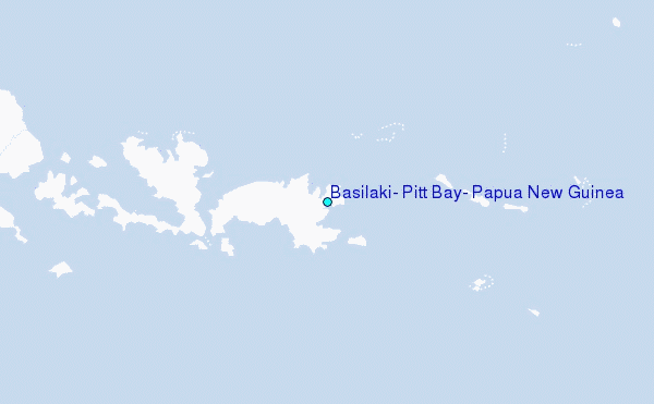 Basilaki, Pitt Bay, Papua New Guinea Tide Station Location Map