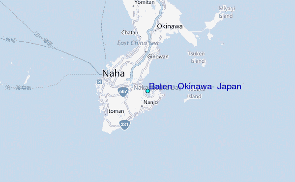 Baten, Okinawa, Japan Tide Station Location Map