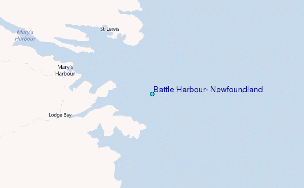 Battle Harbour, Newfoundland Tide Station Location Map