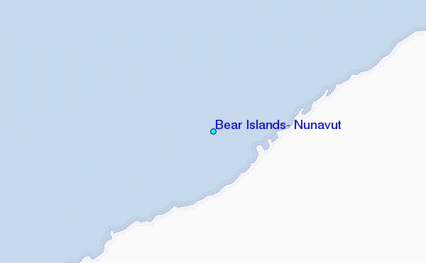 Bear Islands, Nunavut Tide Station Location Map