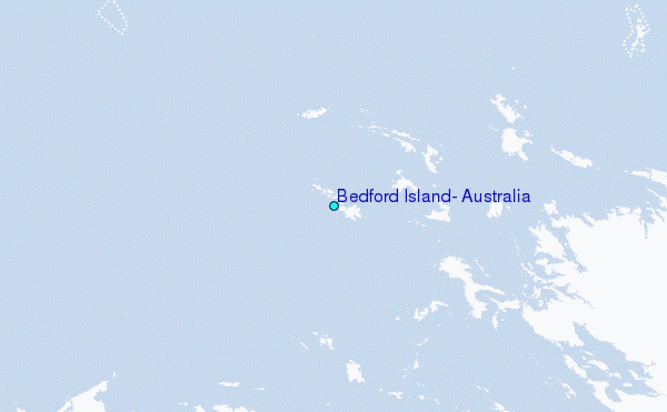 Bedford Island, Australia Tide Station Location Map
