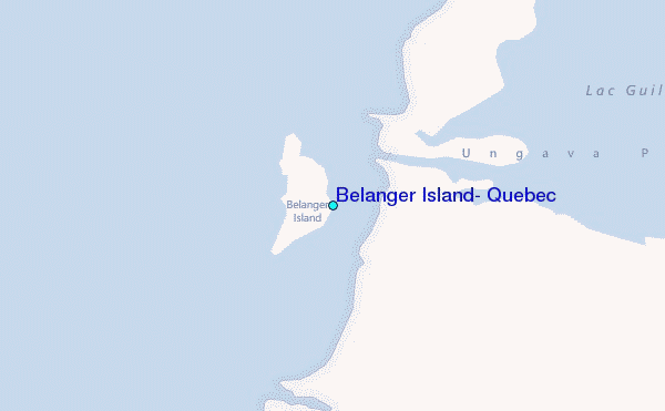 Belanger Island, Quebec Tide Station Location Map