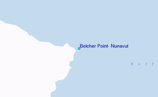 Belcher Point, Nunavut Tide Station Location Map