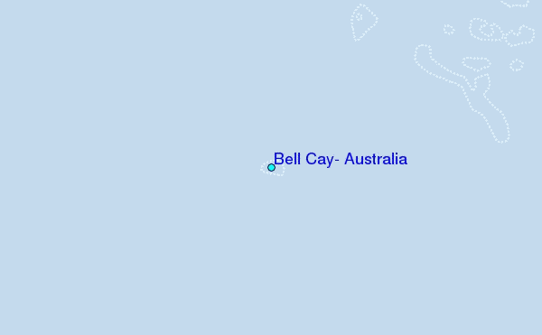 Bell Cay, Australia Tide Station Location Map