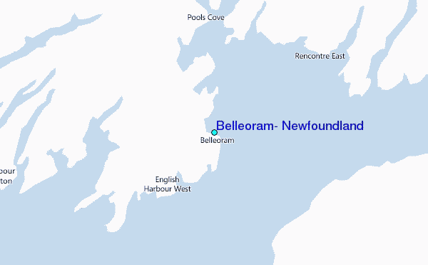 Belleoram, Newfoundland Tide Station Location Map