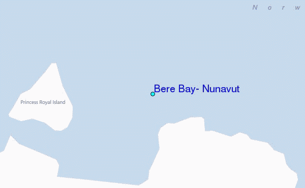 Bere Bay, Nunavut Tide Station Location Map