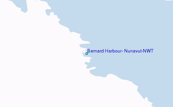 Bernard Harbour, Nunavut/NWT Tide Station Location Map