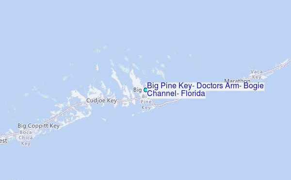 Big Pine Key, Doctors Arm, Bogie Channel, Florida Tide Station Location Map
