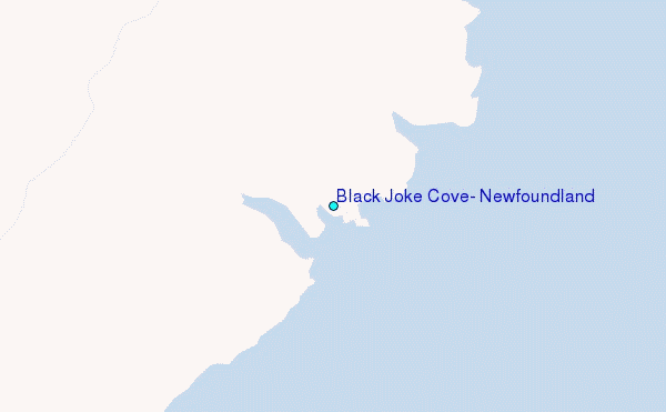 Black Joke Cove, Newfoundland Tide Station Location Map