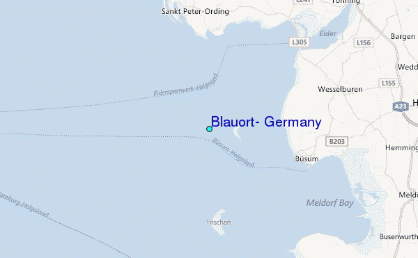 Blauort, Germany Tide Station Location Map