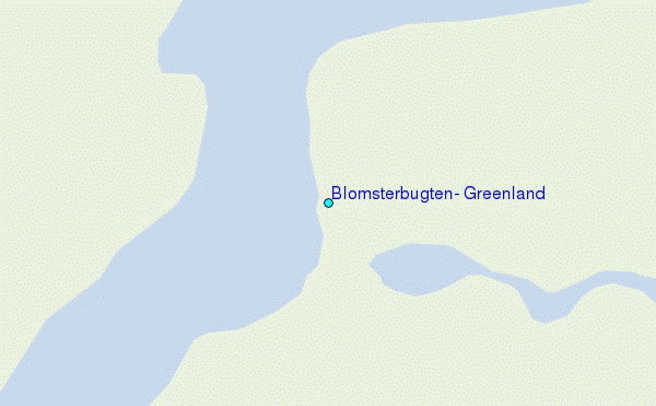 Blomsterbugten, Greenland Tide Station Location Map