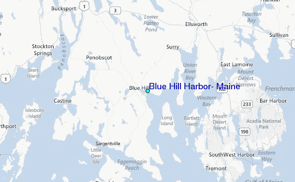 blue hill maine map Blue Hill Harbor Maine Tide Station Location Guide blue hill maine map