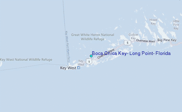 Boca Chica Key, Long Point, Florida Tide Station Location Map