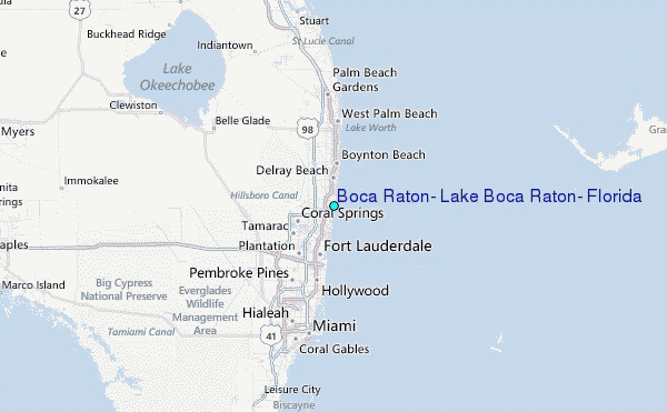  Boca  Raton  Lake Boca  Raton  Florida  Tide Station Location 