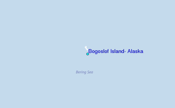 Bogoslof Island, Alaska Tide Station Location Map
