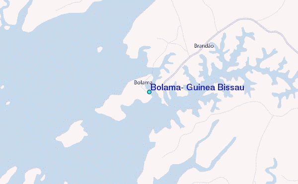 Bolama, Guinea Bissau Tide Station Location Map