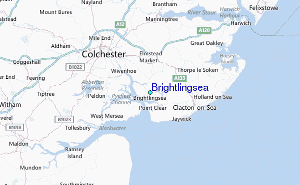 Brightlingsea Tide Station Location Map