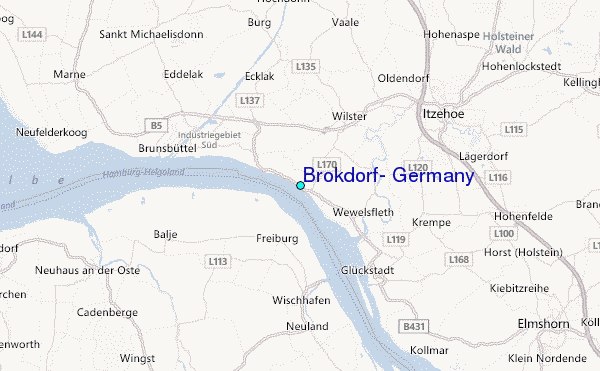 Brokdorf, Germany Tide Station Location Map