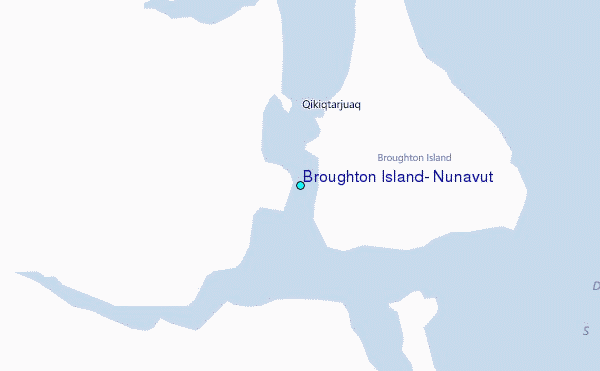 Broughton Island, Nunavut Tide Station Location Map