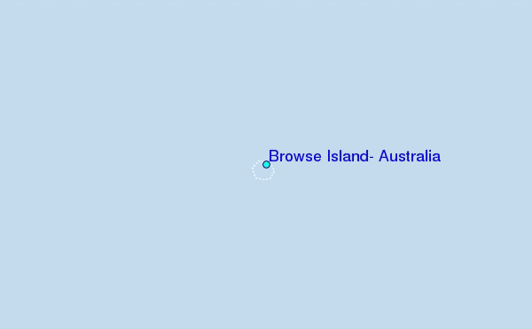 Browse Island, Australia Tide Station Location Map