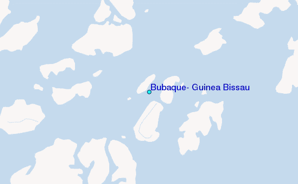Bubaque, Guinea Bissau Tide Station Location Map