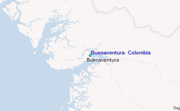 Buenaventura, Colombia Tide Station Location Map