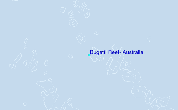 Bugatti Reef, Australia Tide Station Location Map